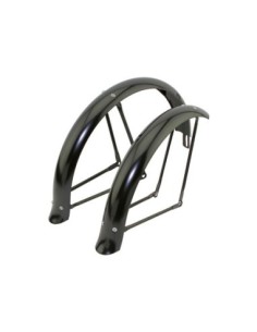 20 Flared Adjustable Fender Set Black.